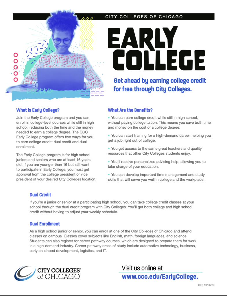 City Colleges of Chicago: EARLY COLLEGE – Bank On Chicago
